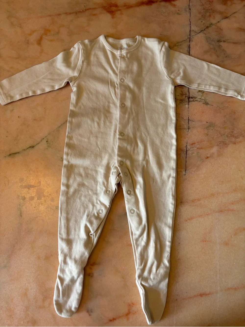 3-Pack Neutral Baby Pajama Footed Onesies - Bear & Star Prints NEVER WORN